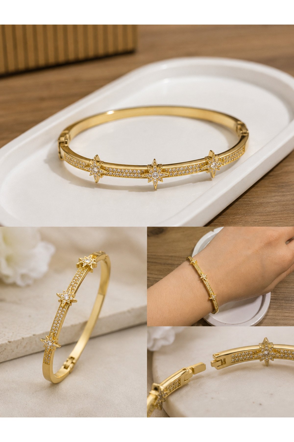 Stella Işıltılı Gold Bileklik - Görsel 2