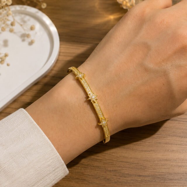 Stella Işıltılı Gold Bileklik
