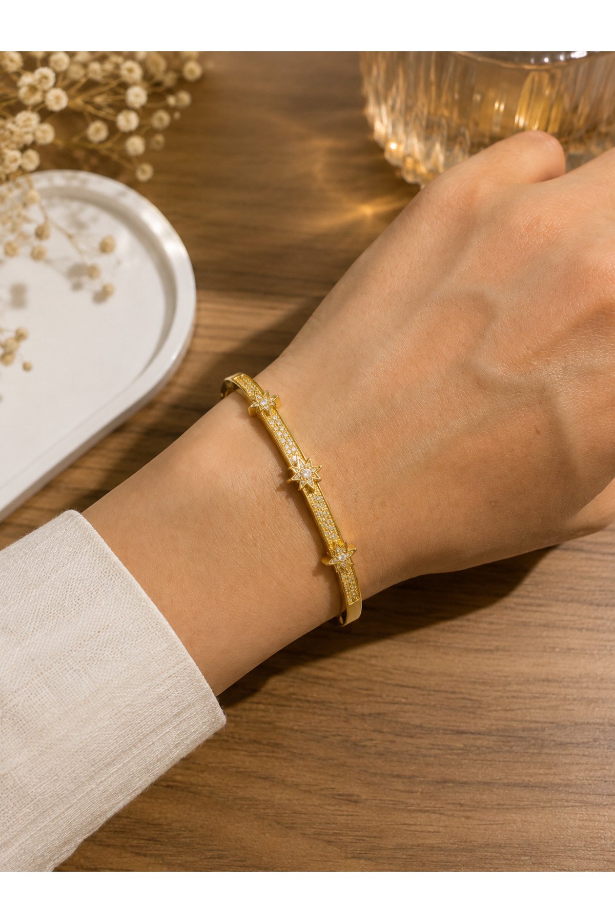 Stella Işıltılı Gold Bileklik
